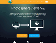 Tablet Screenshot of photosphereviewer.net